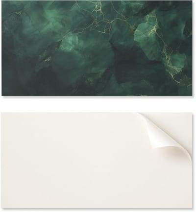 Zelfklevende vinyl wanddecoratie met marmerpatroon en aderen, 6x60x30 cm