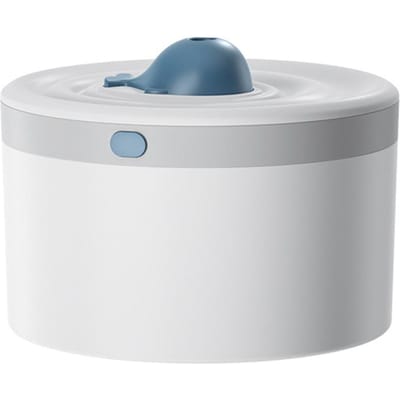 Draagbare Cool Mist Luchtbevochtiger 1.5L Desktop Plant Luchtbevochtiger 20dB Rustig Veelkleurig Licht Twee Mist wit