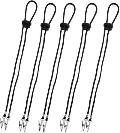 Servetketting Met Klemmetjes - 5 Stuks - Verstelbaar - Voor Volwassenen, Senioren, Baby en Kinderen
