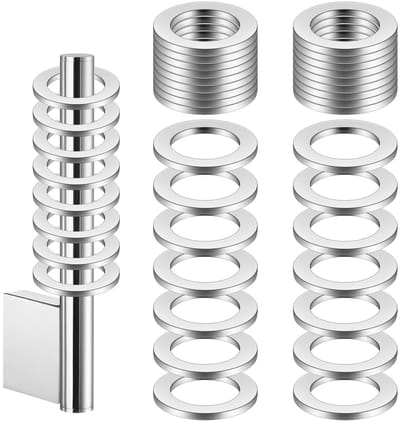 40-delige Set Ringen, Ø 10mm x 15mm, Roestvrijstalen Hinge Ringen voor Deuren, Bevestigingsaccessoires en Montageonderdelen