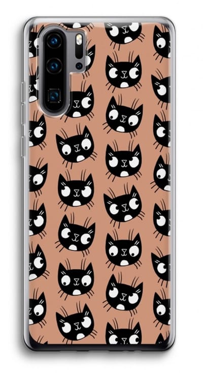 Case Company® - Hoesje geschikt voor Huawei P30 Pro hoesje - Kat - Soft Cover Telefoonhoesje - Bescherming aan alle Kanten en Schermrand