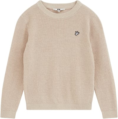 WE Fashion Jongens gebreide trui met structuur en embroidery