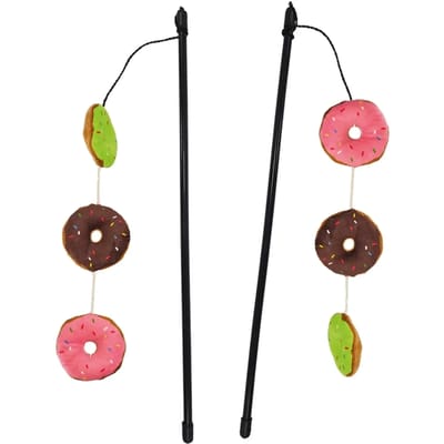 Vishengel voor katten met donuts en kattenkruid Nobby Pet (x20)