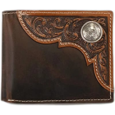 Twee-voudige portefeuille met filigraan Ariat