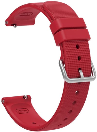 Siliconen bandje - geschikt voor Garmin Venu 2s / 3s / 4 (41mm) / Vivoactive 4s / Forerunner 255s / 265s - Huawei Watch GT 5 Pro - 42mm / GT 6 / GT 5 / GT 4 - 41mm - textuur - rood