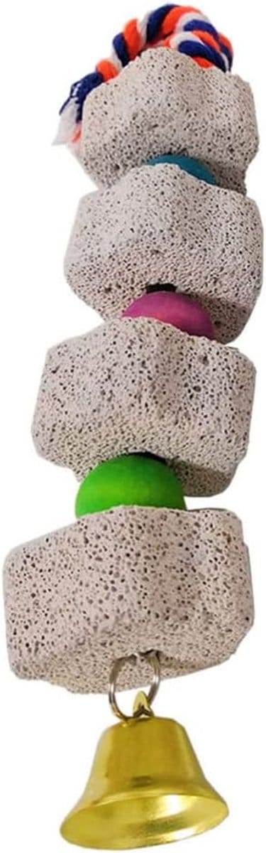 Vogel Speelgoed - Kauwspeelgoed Papegaai - Snavel Slijpen - Decoratief Ontwerp - 21 cm - Willekeurige Kleur