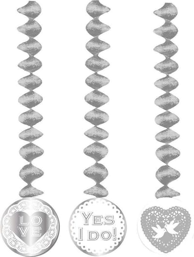 Haza Original Rotorspiralen ''yes I Do'' 3 Stuks Zilver