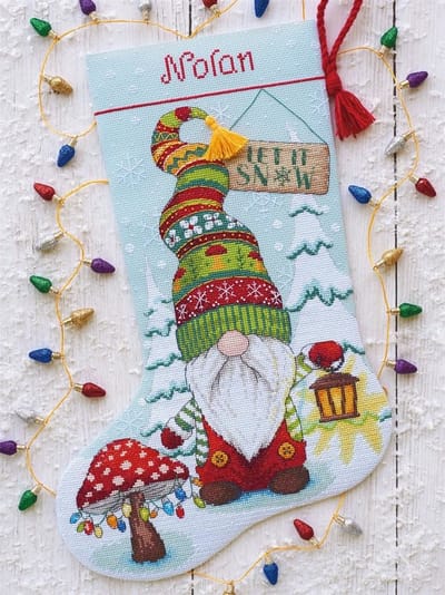 Dimensions Gnome Stocking borduren (pakket)