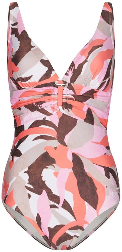 Pastunette - Badpak - Coastal Coral - Multi/Roze - Corrigerend - Maat 38