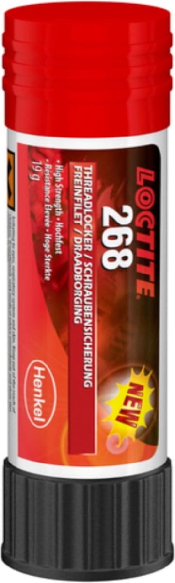 LOCTITE 268 Schroefdraadborging Stick Rood 19 gram - Hoge sterkte