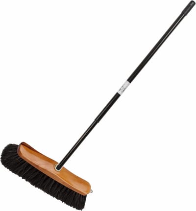 Buemag binnenbezem - B29 cm - incl metalen telescoopsteel - zwart - 80-130 cm - Zachte kamerbezem