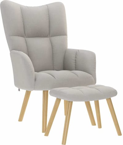 Fauteuil - Relaxzetel - Relaxstoel - Relaxfauteuil - Stoel - Voor één Persoon - Wolkgrijs