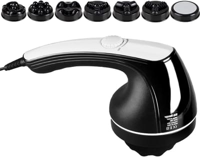 Quvo® Handmassage Apparaat - Hand Massage – Handverwarmers – Tegen Gewrichtspijn - Massager – Massageapparaat – Acupresuur + Puntmassage – Traploze regeling Van Intensiteit - Wit - 20cm x 5cm x 5cm