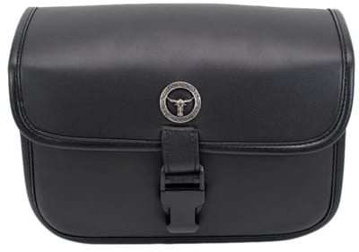 Dailygoods- Zadeltas Waterdicht - Motorfiets Zadeltas - Fiets Zadeltas - PU Leer - 16x10x24cm - Slijtvast en Corrosiebestendig - Motorfiets Tas