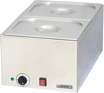 Warmhoudapparaat - Bain Marie - Eten Warm Houden - 5 Temperatuurstanden - 2x GN 1/3 - Zilverkleurig