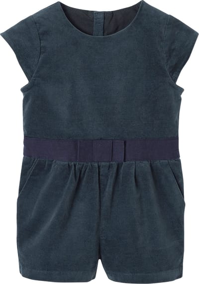 Vertbaudet Gladde fluwelen babyjumpsuit