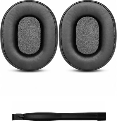 Set Oorkussens voor Philips Koptelefoon - SHB7000 series Oorkussen - SHB7000 / SHB7150 / SHB7250 / SHB9850NC - Kunstleer met Traagschuim - Zwart