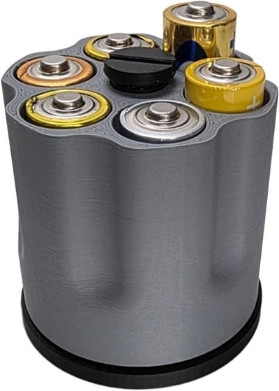Batterijhouder AA - Batterij Organizer - Batterijen Opbergen - Draaibare Toegang - 12 x 8 x 12 cm - Niet gespecificeerd