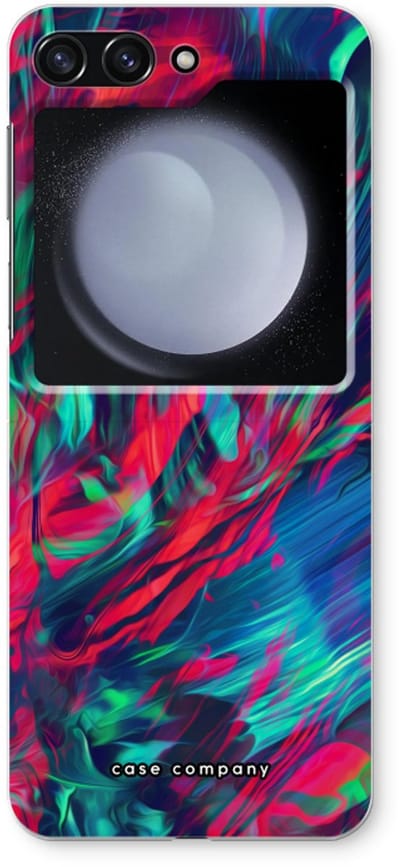 Case Company® - Hoesje geschikt voor Samsung Galaxy Z Flip5 hoesje - Pilgrims Of The Sea - Soft Cover Telefoonhoesje - Bescherming aan alle Kanten en Schermrand
