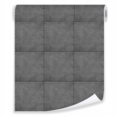 WALLARENA - Behang - Breedte 50 cm - Beton 3D Grijs Loft - Geschikt voor woonkamers, slaapkamers en kantoren - 10m