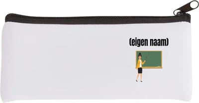 Akyol - docent met krijtbord met eigen naam Etui - Docent - leraren - jufvrouw - cadeau - verjaardag - kado - 20 bij 9 cm