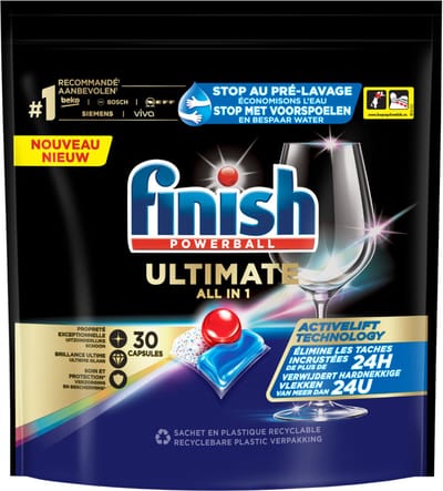 Finish Ultimate Regular Vaatwastabletten - 30 Stuks