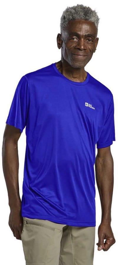 Jack Wolfskin Tech T-shirt Met Korte Mouwen Blauw S Man