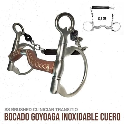 Mors voor paard in leer Zaldi Goyoaga Reining