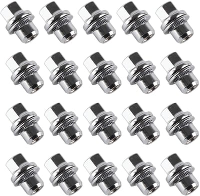 Dailygoods- Wielmoeren 20 Stuks - Roestvrij Staal - Voor Discovery 3/4/5 - OEM LR068126 - Hoge Betrouwbaarheid - Duurzaam en Sterk - Moeren