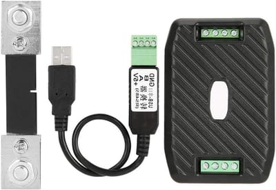 Energieverbruik Meter - Stroom Monitor - Data Uitlezen - RS485 Communicatie - 9x6x2.5 cm - Zwart