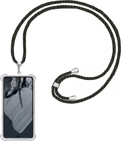 Universeel Telefoonkoord - Verstelbaar - Telefoonketting - Zwart