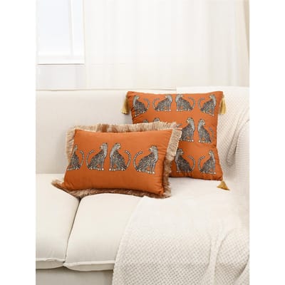 NU KOPEN 1 STuks Luxe Luipaardprint Kwastje Kant Kussensloop Zonder Kussenvulling voor Woonkamer Slaapkamer Bank Kussenhoes Decoratie 30x50cm