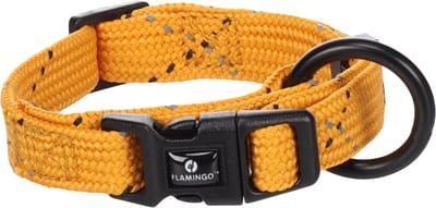 Flamingo - Hond Halsband Puppy Dolly Oker XXS 15-25cm 10mm