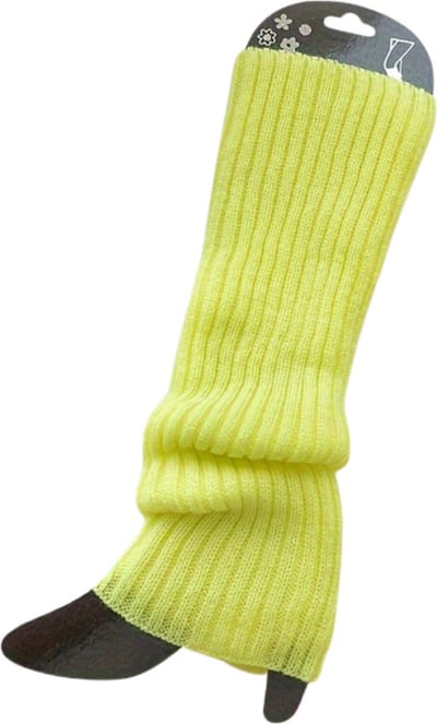 Nivard Beenwarmers - Dames - Overknee - Ballet - Wol - Kniekousen - Leg Warmers - Warm - Fluoriserend Groen