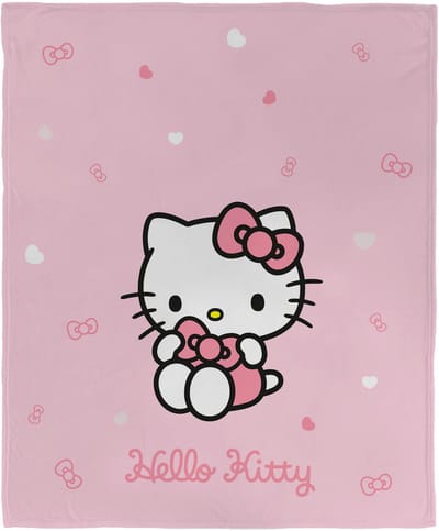 Hello Kitty Fleeceplaid Cute - 125 x 150 cm - Polyester