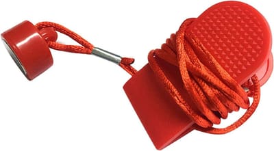 Loopband Sleutel - Veiligheidsschakelaar Clips - Fitness Apparatuur - Universele Magneet - 1 Meter Kabel - Zwart
