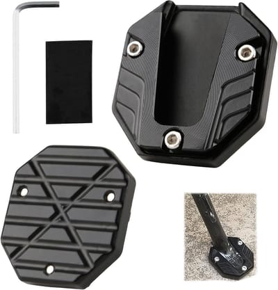 Aluminium Uitbreidingsplaat voor Motorfiets Zijstandaard, Verbeterde Stabiliteit en Vergrote Pedalen voor Motorrijders