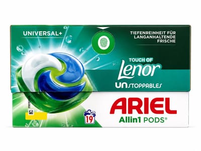 Ariel All-in-1 Pods Universal+ Touch of Lenor Unstoppables – 19 Wasbeurten