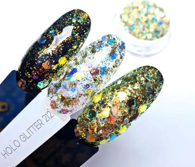 Nailart Glitters - Nagel glitters - Korneliya HOLO Glitter Mix 212