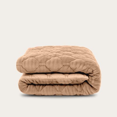HappyBed Dekbed zonder overtrek 200x200 - Teddy - Wasbaar dekbed - Dekbed zonder hoes - Hoesloos Dekbed - Plush taupe