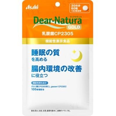 Dear-Natura Gold Probiotic CP2305 60 Capsules (30 dagen) Asahi Supplement, Gemaakt in Japan, 2 Capsules Dagelijks
