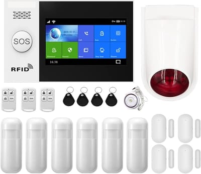 Slim Alarmsysteem - Beveiligingskit Huis - Thuis Antidiefstal - Touchscreenpaneel Hub - 25 x 15 x 15 cm - WIFI 4G