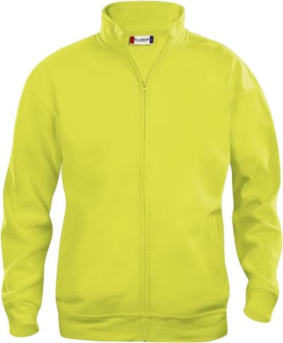 Clique Basic Cardigan Junior 021028 - Signaal-geel - 90-100