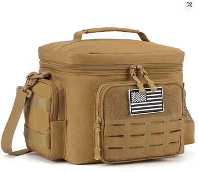 Lunchtas - Amerikaanse vlag - Tachtisch - Outdoor - Bruin - thermisch - lekvrij - 13 liter