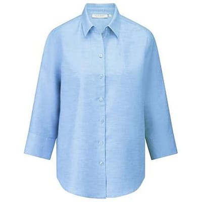 Lange blouse Van Eterna blauw