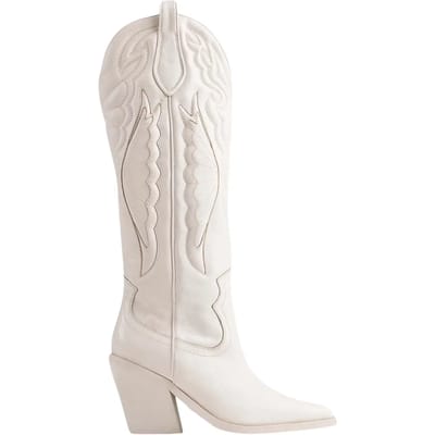 Bronx New-kole 14177 Cowboylaarzen - Western Laarzen - Dames - Wit - Maat 36