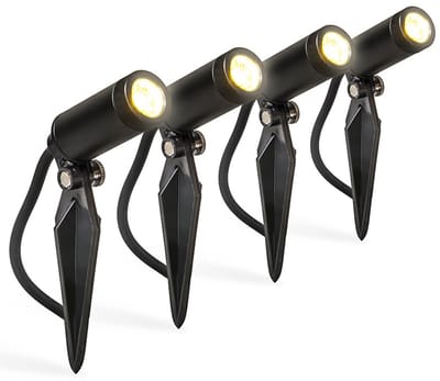QAZQA Garly Prikspot - LED - 4 stuks - IP68 - Ø2,4 cm - Zwart