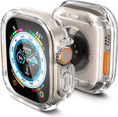 Spigen Ultra Hybrid Hoesje - geschikt voor Apple Watch Ultra 3/2/1 49MM - Transparant