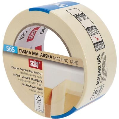 Scley Schilder Tape Geel 48mm x 50m - Maskeren en Afplakken