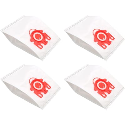 4 STUKS Niet-geweven Stofzak Vervanging Geschikt voor Miele FJM Serie Stofzuigeronderdelen white